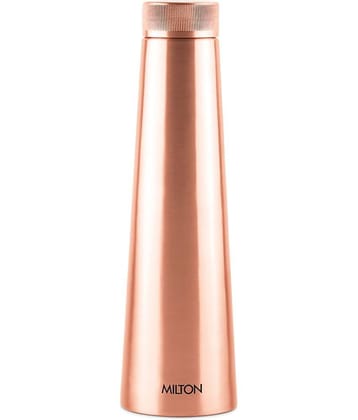 Milton Copper Delight 1000 Water Bottle, 1 Piece, 1.01 Litre, Copper | 100% Leak Proof | Office Bottle | Gym Bottle | Yoga Bottle | Home | Kitchen | Hiking | Treking Bottle | Travel Bottle
