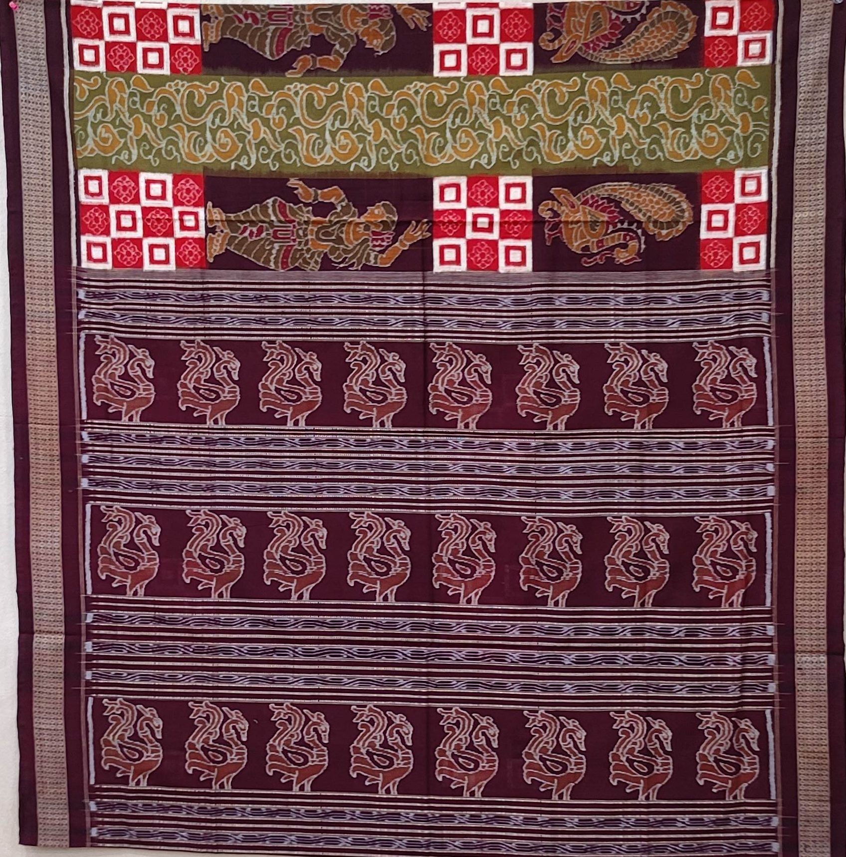 MAYURA NARTAKI DESIGN SAMBALPURI COTTON SAREE