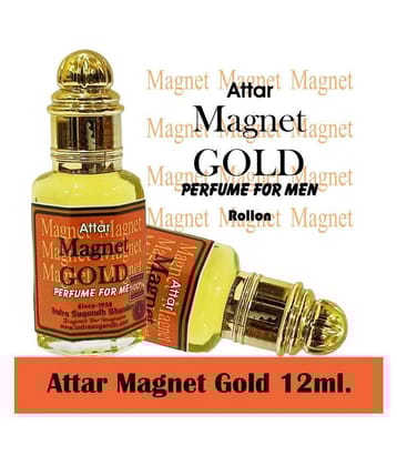 INDRA SUGANDH BHANDAR Attar For Men|Women Magnet Gold Original Magnet Perfume Like 0% Alcohal Long Lasting Fragrance 12ml Rollon Pack
