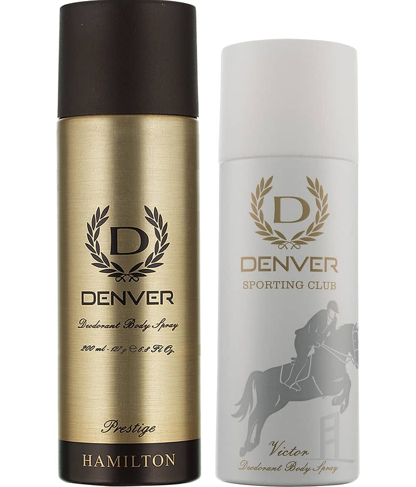 Denver Prestige and Victor (Pack of 2) Men Deodorant Spray 365 Ml
