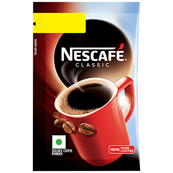 Nescafe Classic Instant Coffee - 100% Pure, Rich, Soluble Powder, No Preservatives, 55 g (50 Sachets x 1.1 g each)