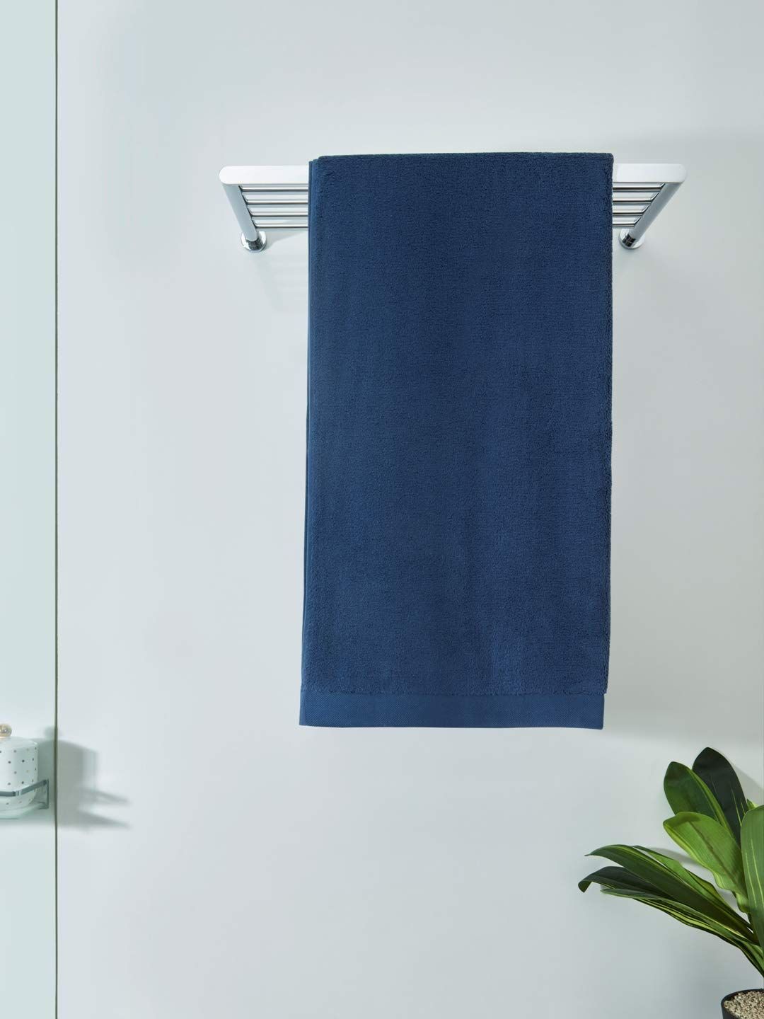 DDECOR - Midas Collection 100% Cotton Bomboo    Bath Towel |40 CM X 60 CM| - Blue