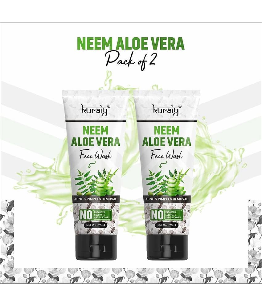 KURAIY Face Wash Soothing Clear Calming Facial Cleanser 75ml pack of 2