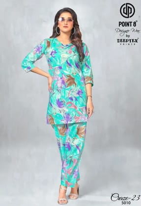 Craze 23 Vol 5 Deeptex Prints Co Ord Set