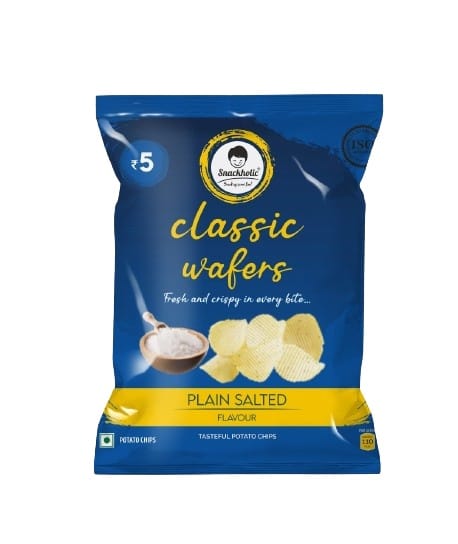 Snackholic Classic Potato Chips (Family Pack) | Crunchy Salted Crisps | Party Snack