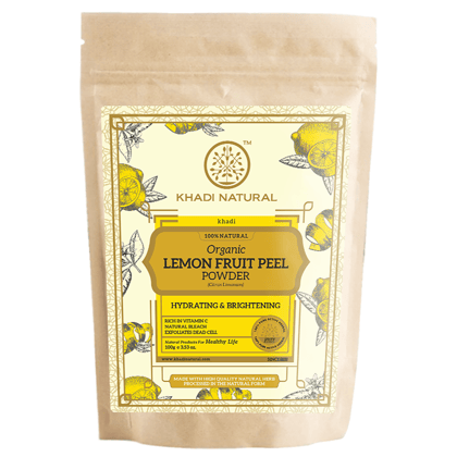 Khadi Natural Organic Lemon Fruit Peel Powder For Hair Care - 100% Natural - 100gm Khadi Natural Organic Lemon Fruit Peel Powder For Hair Care - 100% Natural - 100gm