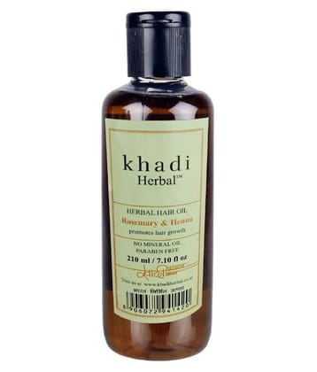 Khadi Herbal Rosemary & Henna Hair Oil 210 ml