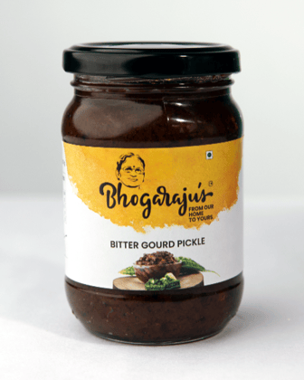 Bhogarajus  Bitter Gourd Pickle  - 300 grams (Food Grade Pouch)