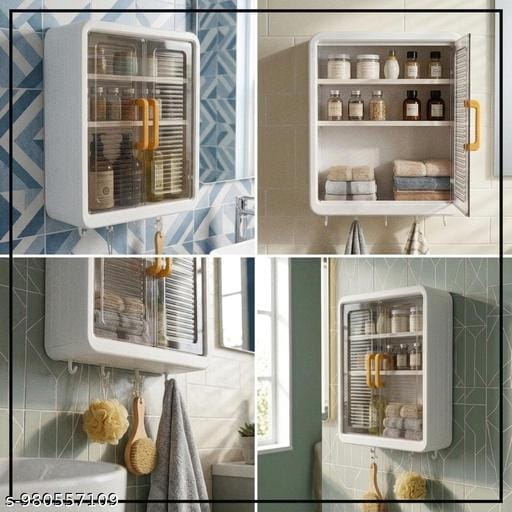 Bathroom Storage Cabinet Wall Mounted Organizer