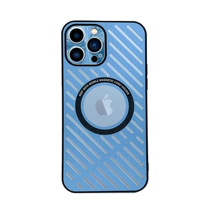 Ice - iPhone Metal Case with MagSafe Charging - Blue-Blue / iPhone 12 Pro