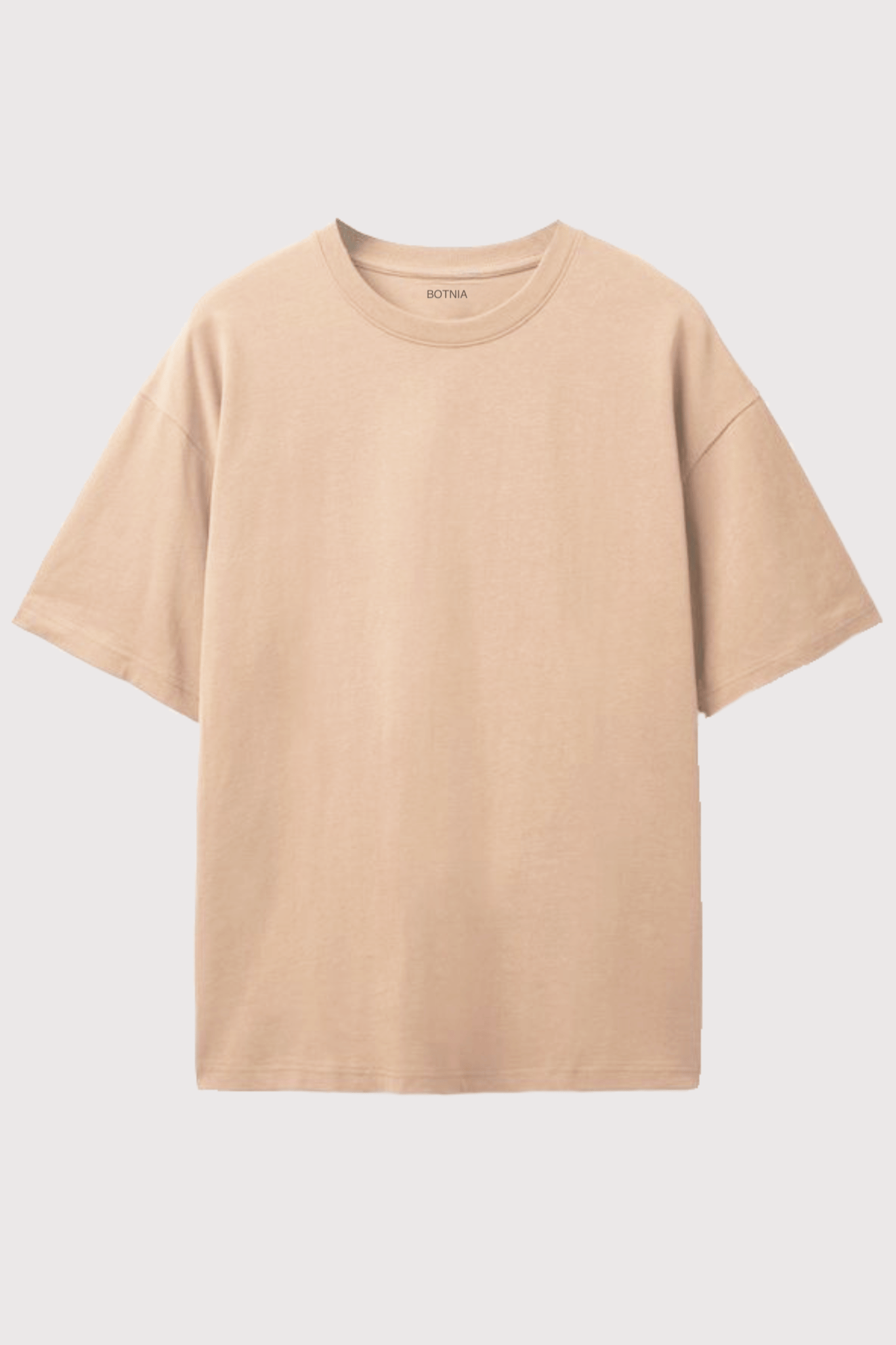 Beige- Oversized T-Shirt-XS