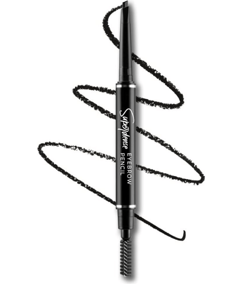 RENEE Superdense Eyebrow Pencil With Spoolie, Black, Smudge-Proof, (Black,0.4g)