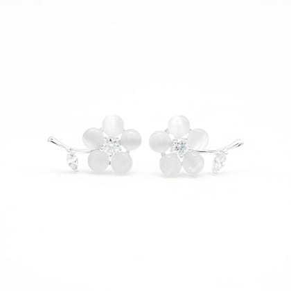 Via Studs | 925 Silver Earrings for Women-Silver
