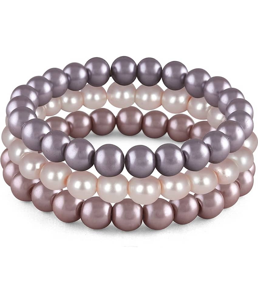 JFL - Jewellery For Less - Gold Bracelet ( Pack of 3 )