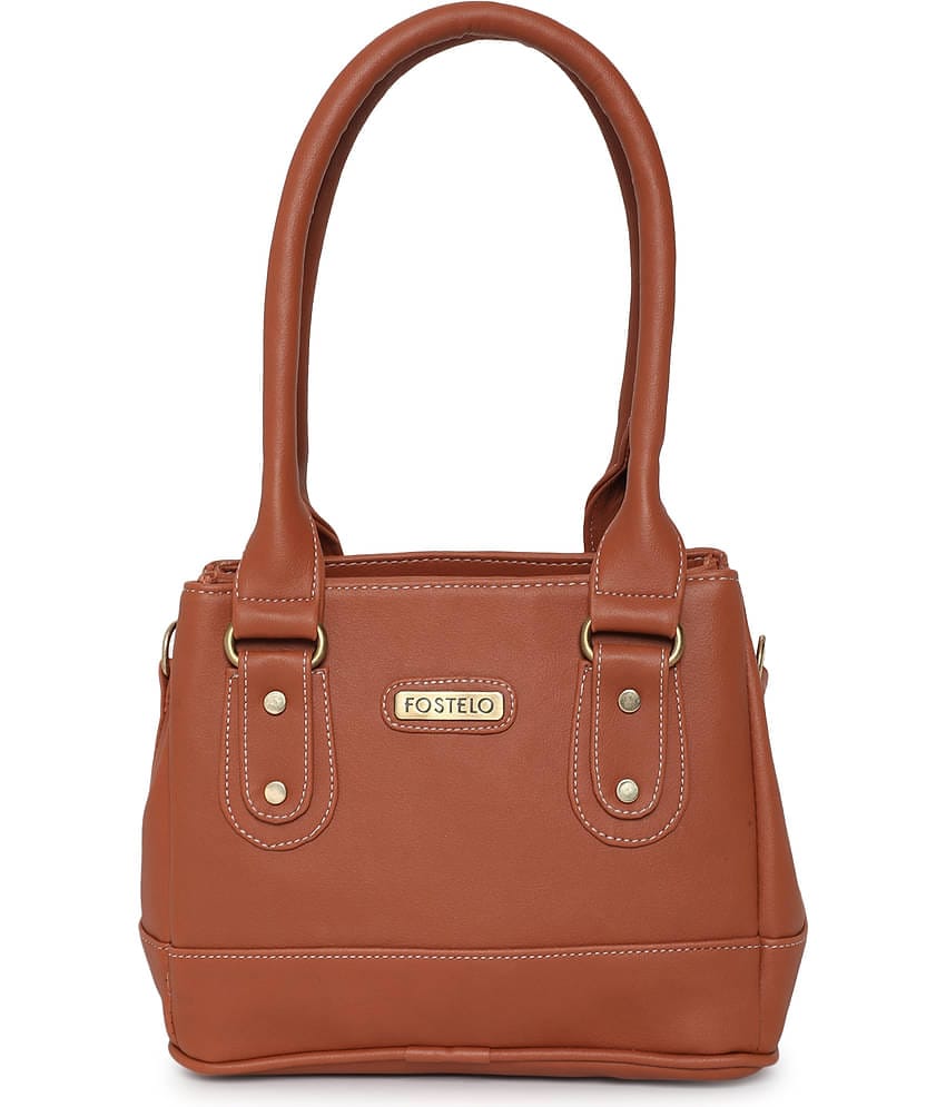 Fostelo - Beige  PU Shoulder Bag