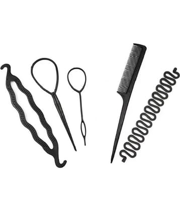 BELLO TOKO - Black Women's Hair Accessory Set ( Pack of 5 )