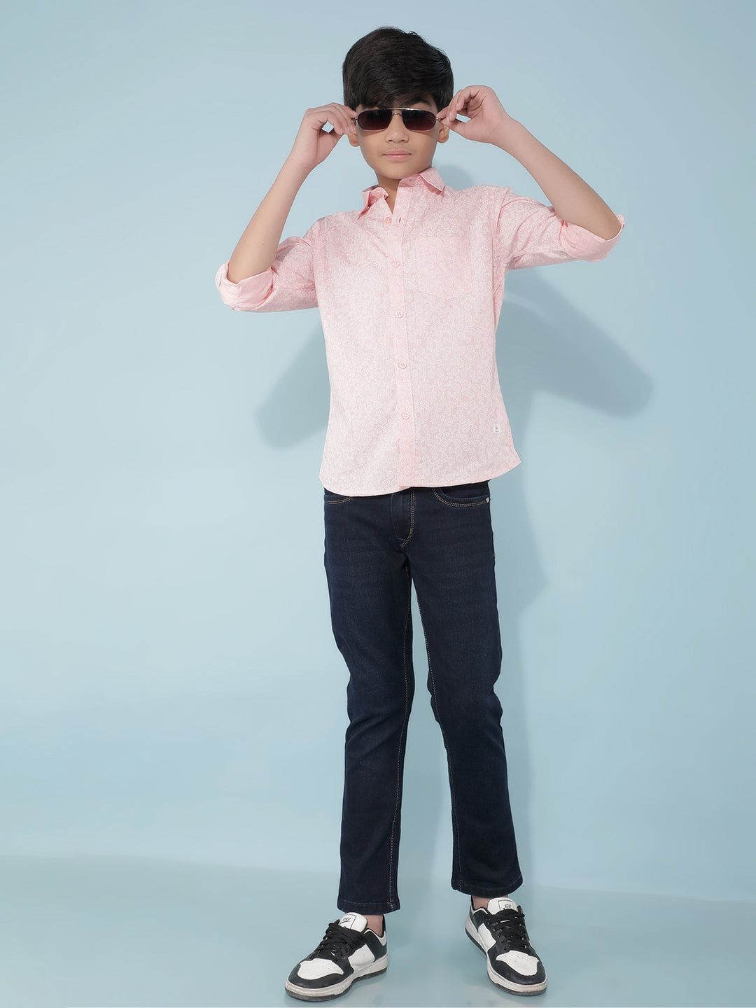 Pink Printed Shirt-5-6Y / Pink