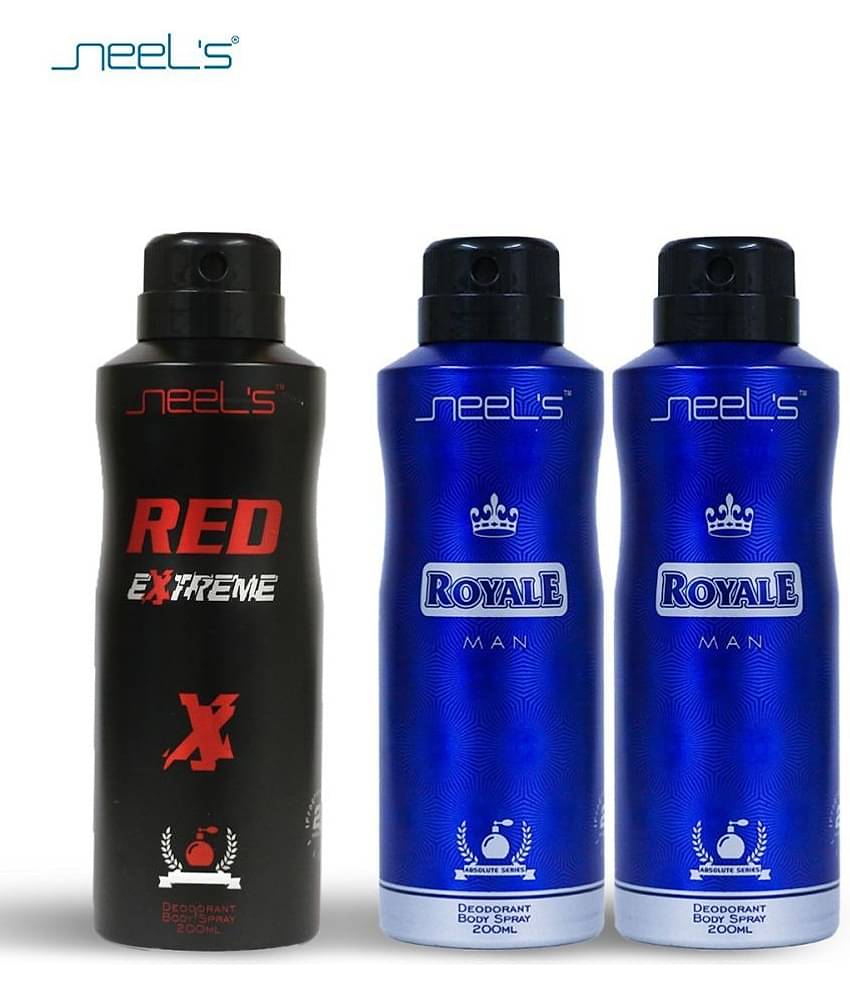 Neel's - Deodorant Spray for Unisex 200 ml ( Pack of 3 )