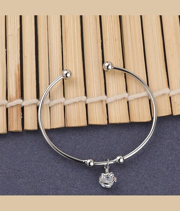 SILVER SHINE Stylish Delicated  Adjustable Bracelet With Daimond For Women Girls