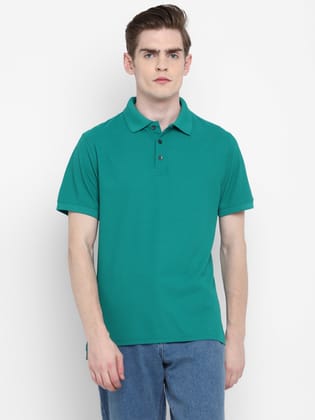 Kooltex Polo T-Shirt For Men - Fanfare Green-S / Fanfare Green