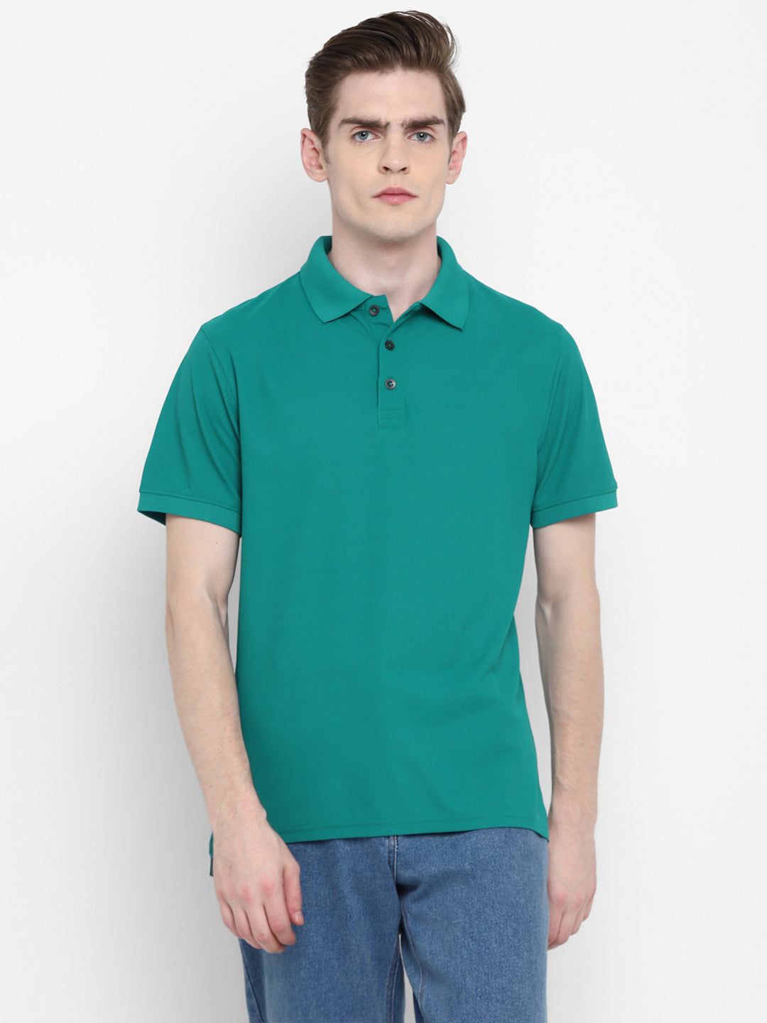 Kooltex Polo T-Shirt For Men - Fanfare Green-S / Fanfare Green