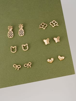 6 Pair Lili Stud earring
