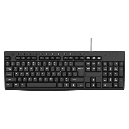 Stopm Multimedia Keyboard | Hammok Wired USB Desktop Keyboard | Black