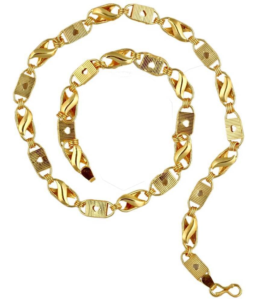 SHANKH-KRIVA Gold Plated Chain ( Set of 1 )