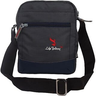 Life Today Grey Men & Women Sling Bag - Medium