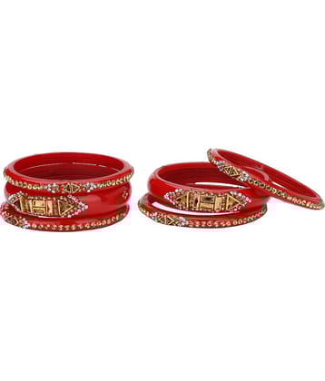 Somil - Red Bangle Set ( Pack of 1 )