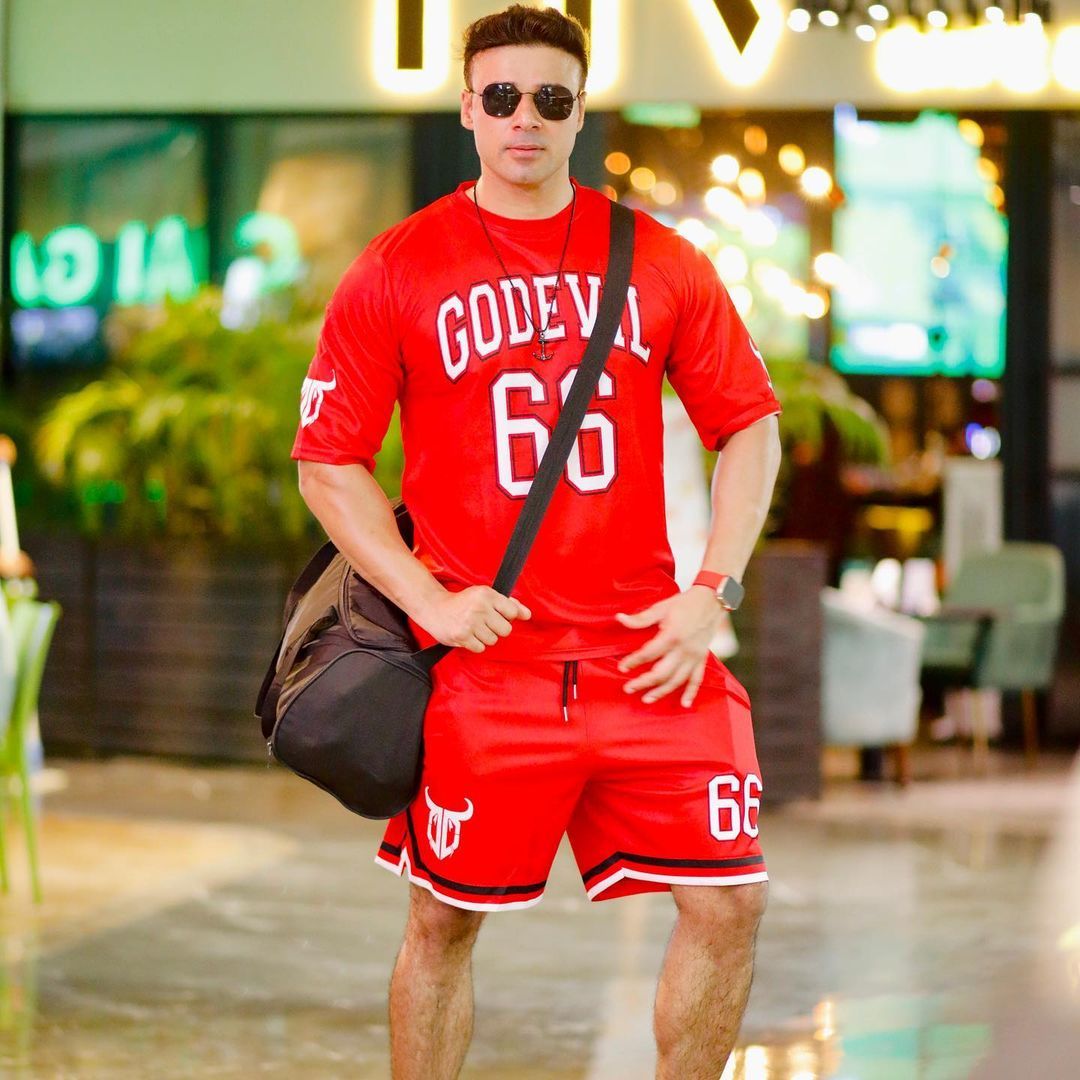 Go Devil 66 Printed Red Polyester Co-ord Set for Men S