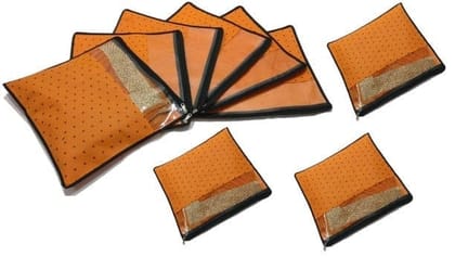 Uttamrobotics Polka Dots Saree Organizers (Pack of 9)