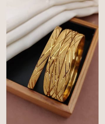 Shivay Fashion Gold Bangle Set ( Pack of 2 )