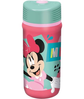 Gluman Disney Minnie Twisty Water Bottle for Kids with Flip-Top Closure - 390ml