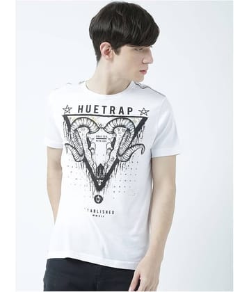Huetrap Pack of 1 Cotton Regular Fit Men's T-Shirt ( White )