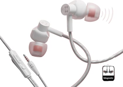 LYNE Signal 6 Magnetic Wired  (White, In The Ear)