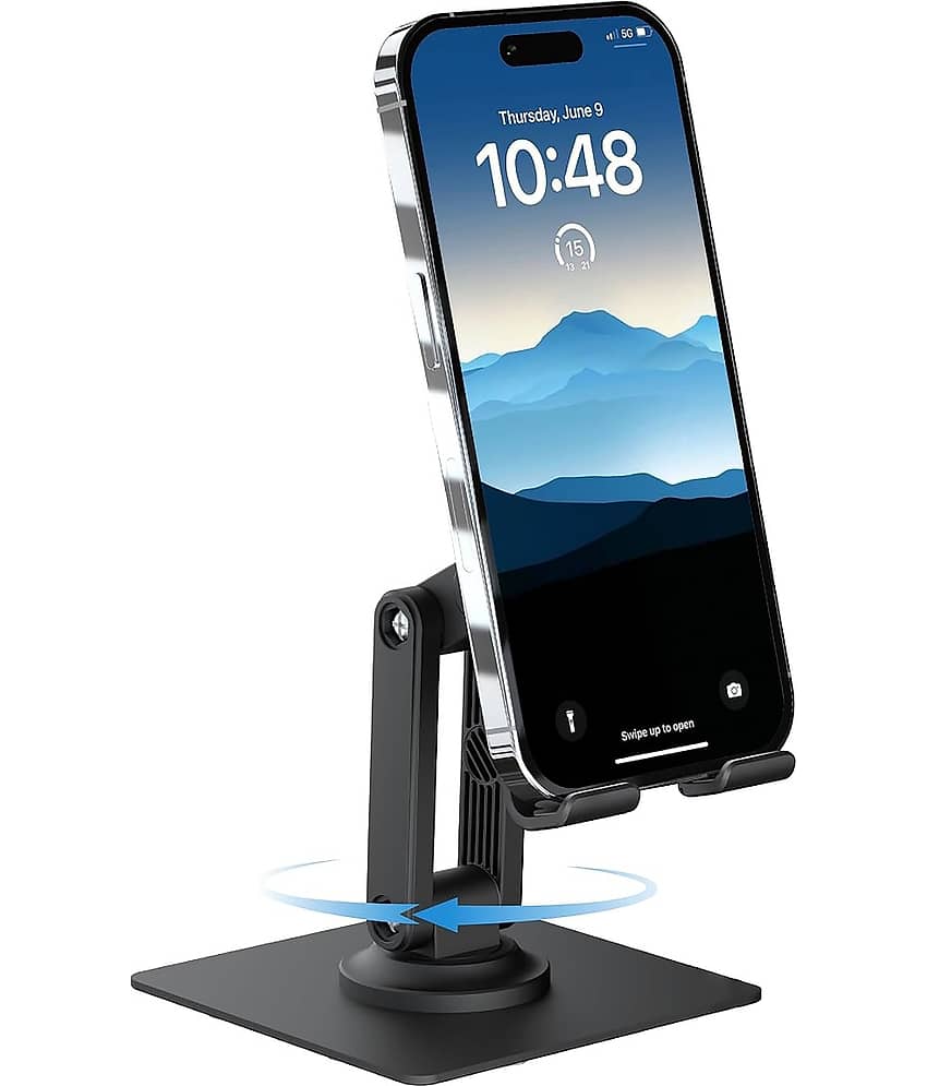 Elv Foldable Mobile Holder for Smartphones and Tablets ( Black )