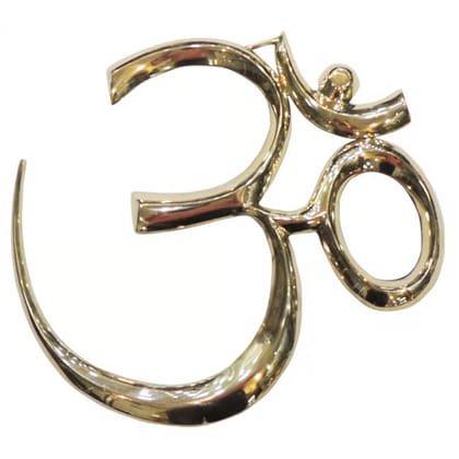 Brass Showpiece Wall Hanging Om, Height : 19 Inch (FMAS372 J)