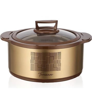 Trueware Cosmic Glass Insulated Brown Steel Thermoware Casserole ( Set of 1 , 2000 mL )