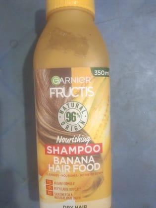 Garnier Fructis Nourishing Shampoo Banana Hair food Vegan formula 350m 
