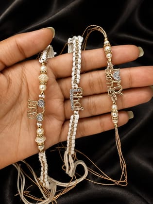 Word Charm Rakhi Set 