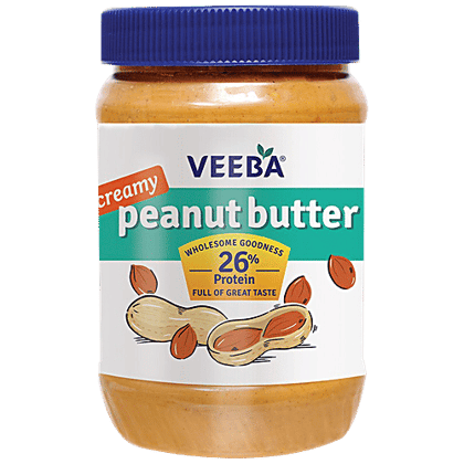 VEEBA Peanut Butter - Creamy, 925 g