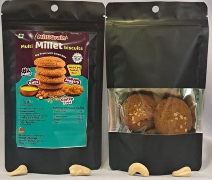 MilliGrain Multi Millet Biscuits Pack of 1 x 100g