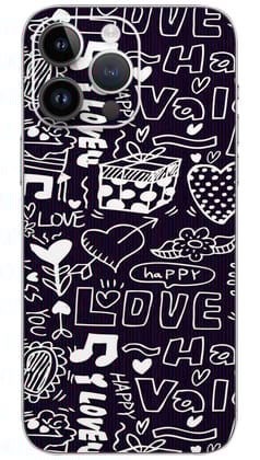 Love happiness pattern Mobile Skin Wrap  - PATTM0005