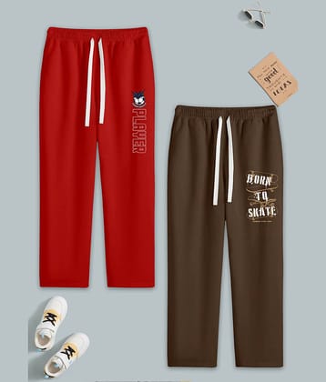 RUNSTARS Pack of 2 Boys Cotton Blend Trackpant ( Multicolor 10 )