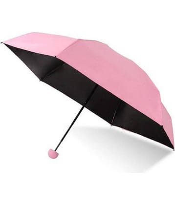 Capsule Umbrella Lightweight Weatherproof UV Protection Mini Compact Fold-able Design Travel/Folding/Portable Umbrella with Waterproof and Compact Bottle. (1 PC)
