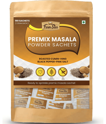 Farm Star Roasted- Jeera, Hing, Kali Mirch Spicy Masala 475 gm