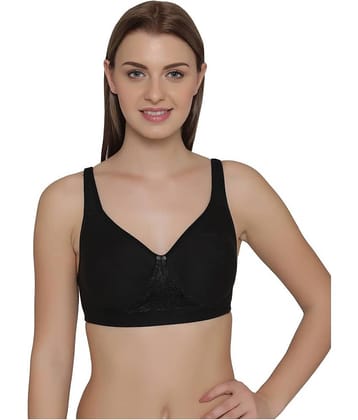 Clovia Lace T-Shirt Bra - Black