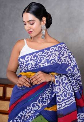 Jaipur Hand Block Print Saree