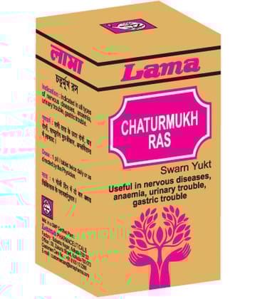 Lama Chaturmukh Ras With Gold Tablet 25 No.S Pack of 1